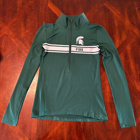 Victorias Secrets PINK Green and white Michigan State Spartans - Picture 1 of 3